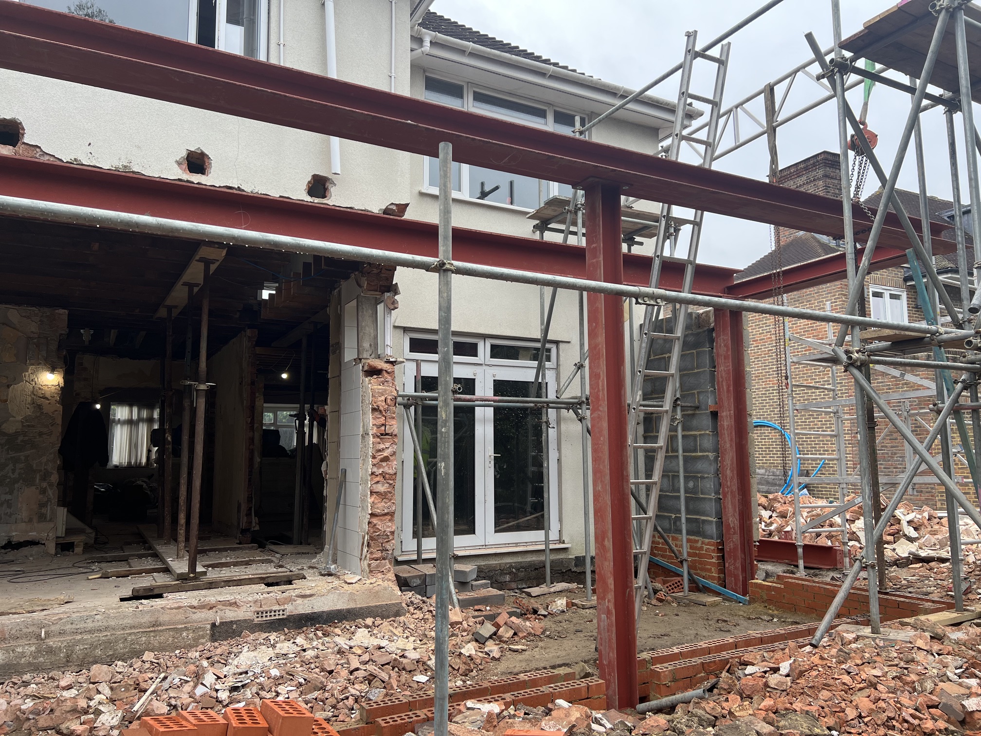 Rear extension and external structural works by MM Contractors London